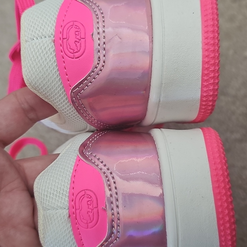 Ecko Unlimited Pink and White Sneakers Athletic Style - Picture 3 of 5